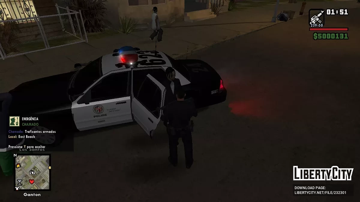 Мод Полиции v1.0.1 / GTA San Andreas