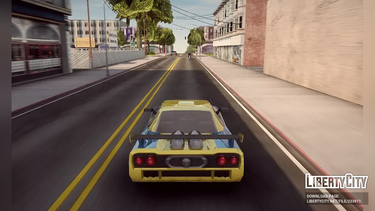 Фиксированное поле зрения при вождении / GTA San Andreas