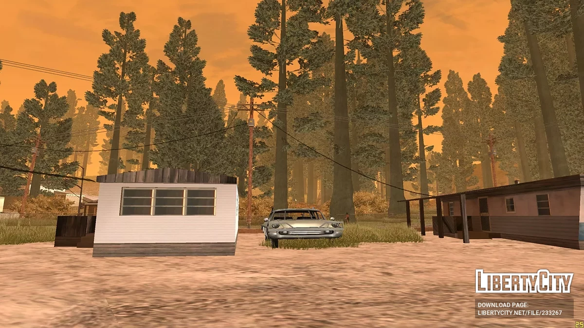 Техника около дома в Эйнджел-Пайн / GTA San Andreas