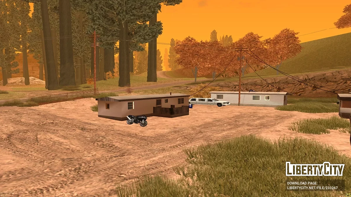 Техника около дома в Эйнджел-Пайн / GTA San Andreas