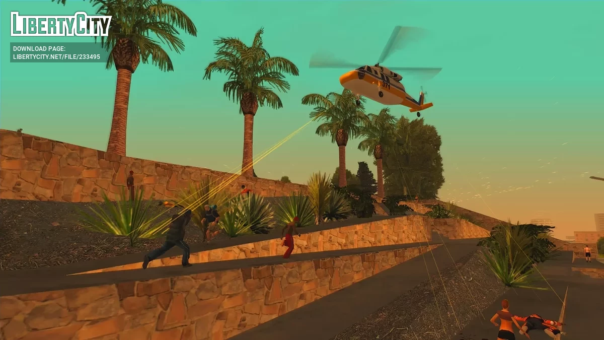 Вертолетная пушка для невооруженных вертолетов / GTA San Andreas