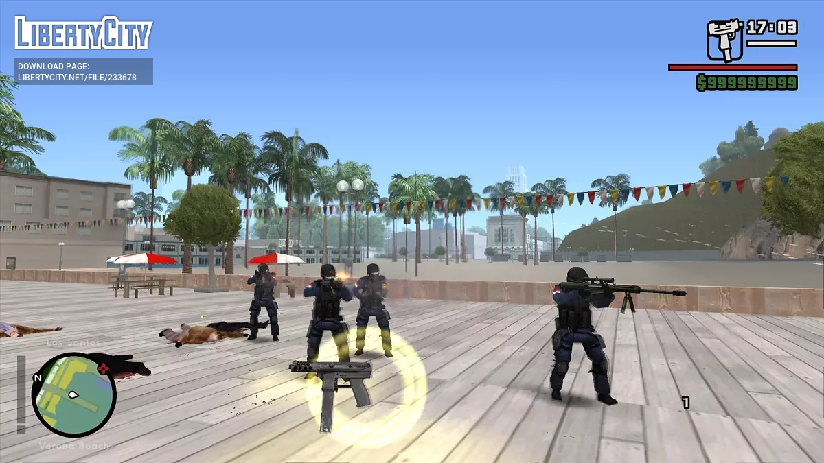 Вертолёт Полиции, преследующий банду / GTA San Andreas