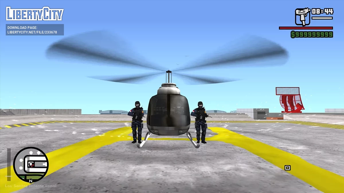 Вертолёт Полиции, преследующий банду / GTA San Andreas