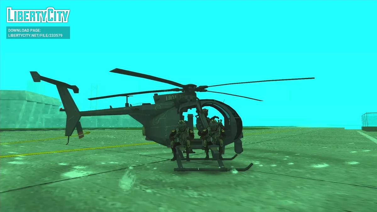 Военный пассажирский рейс MH6 / GTA San Andreas