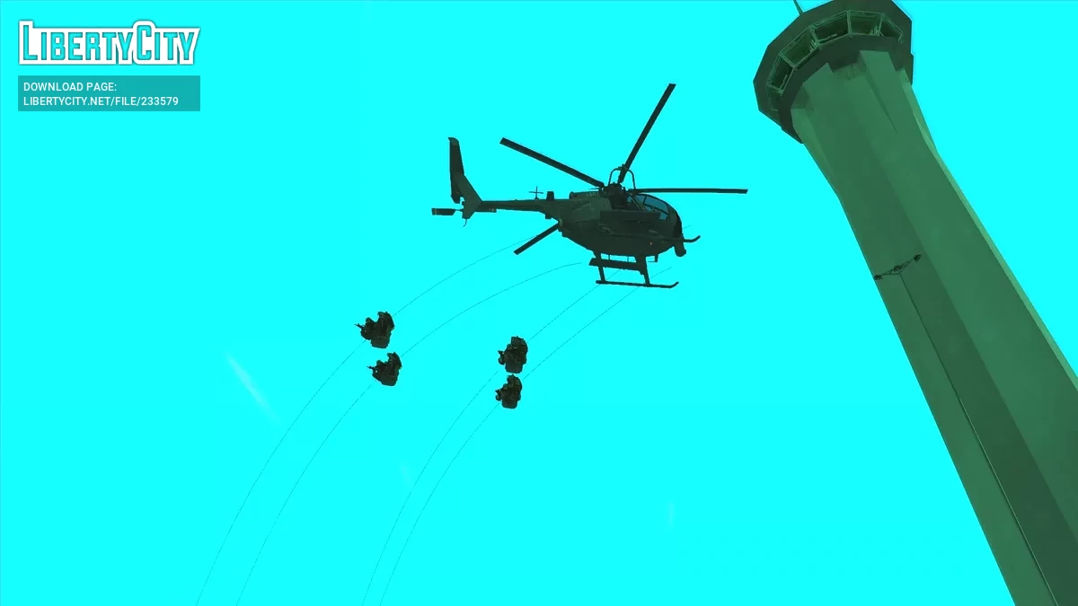 Военный пассажирский рейс MH6 / GTA San Andreas