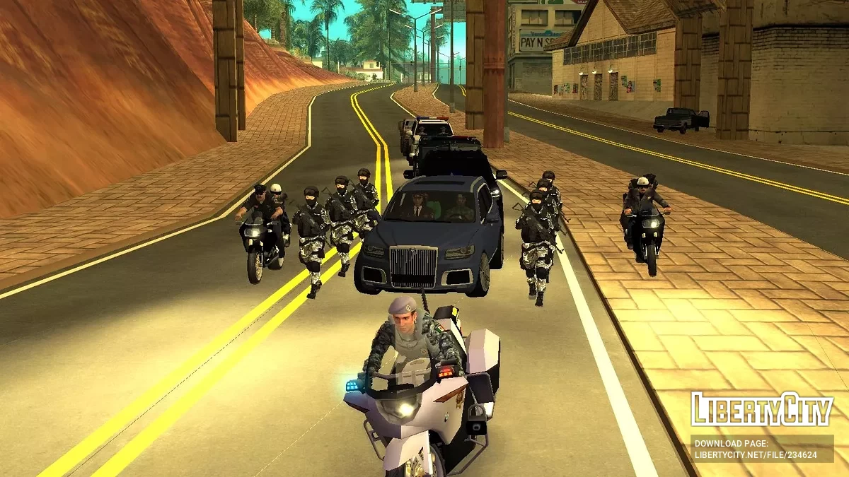 Кортеж президента Си-Джея / GTA San Andreas