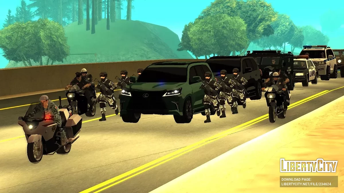 Кортеж президента Си-Джея / GTA San Andreas