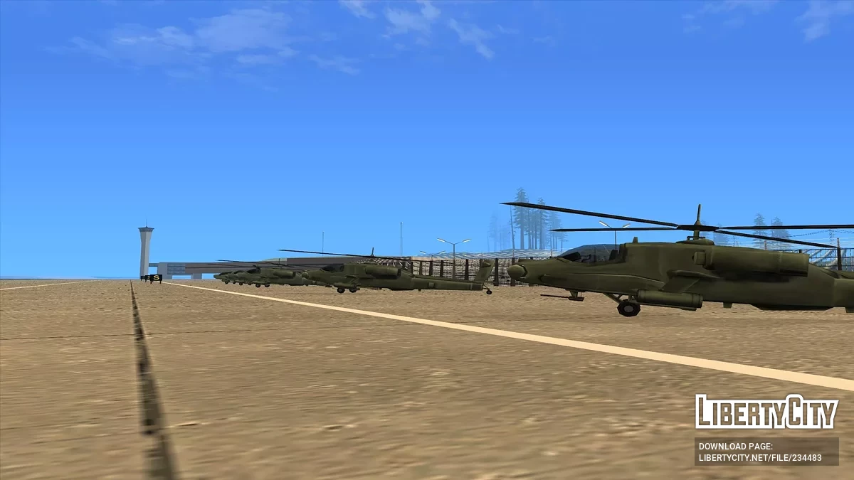 Вертолеты в аэропорту Сан-Фиерро / GTA San Andreas