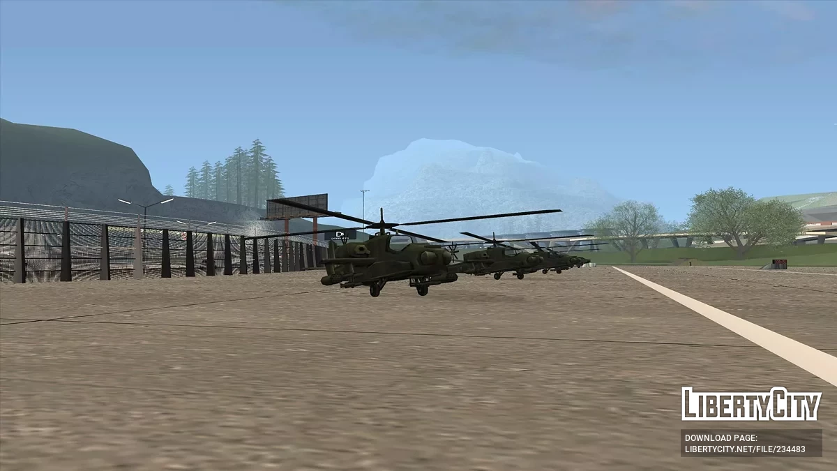 Вертолеты в аэропорту Сан-Фиерро / GTA San Andreas