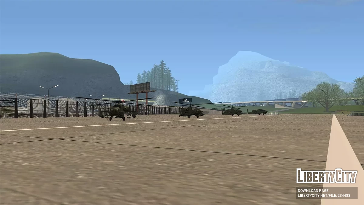 Вертолеты в аэропорту Сан-Фиерро / GTA San Andreas