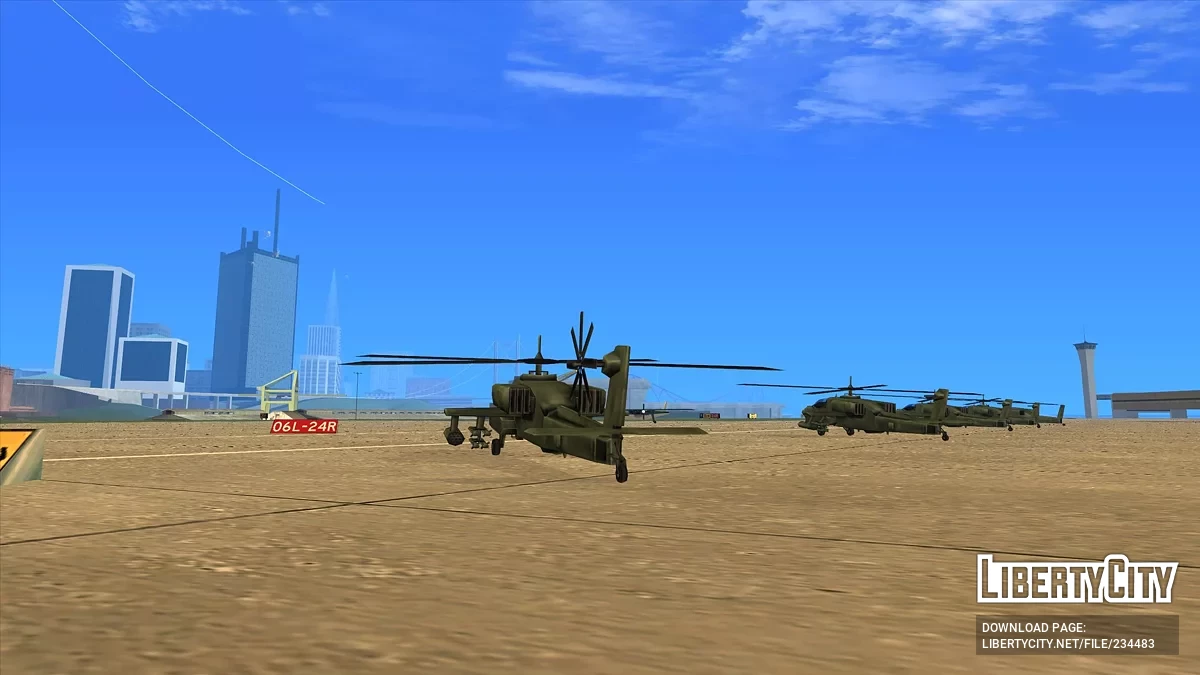 Вертолеты в аэропорту Сан-Фиерро / GTA San Andreas