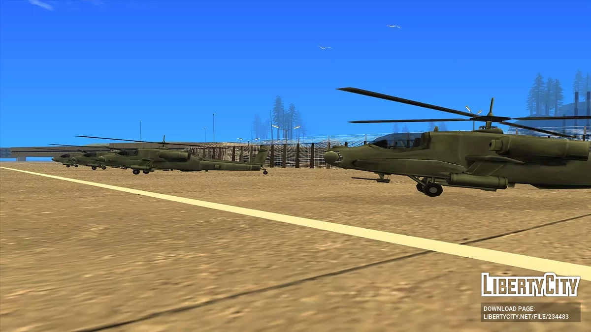 Вертолеты в аэропорту Сан-Фиерро / GTA San Andreas