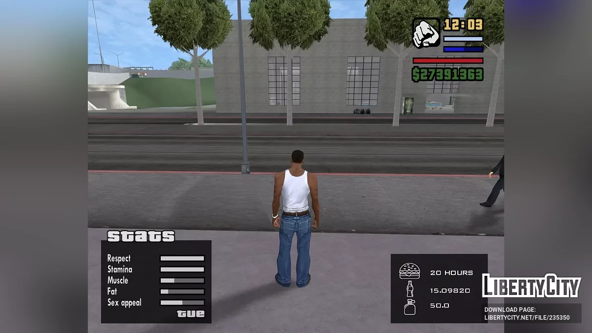 Показать стату в машине / GTA San Andreas