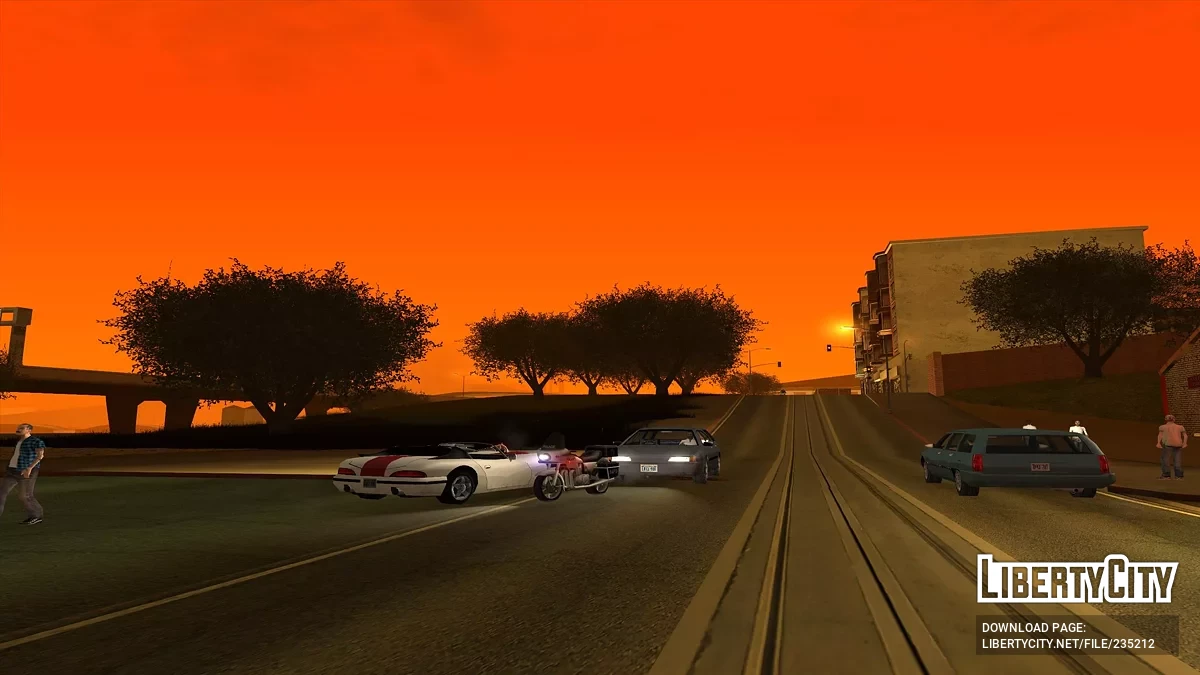 Штрафы за езду без света ночью + функции авто / GTA San Andreas