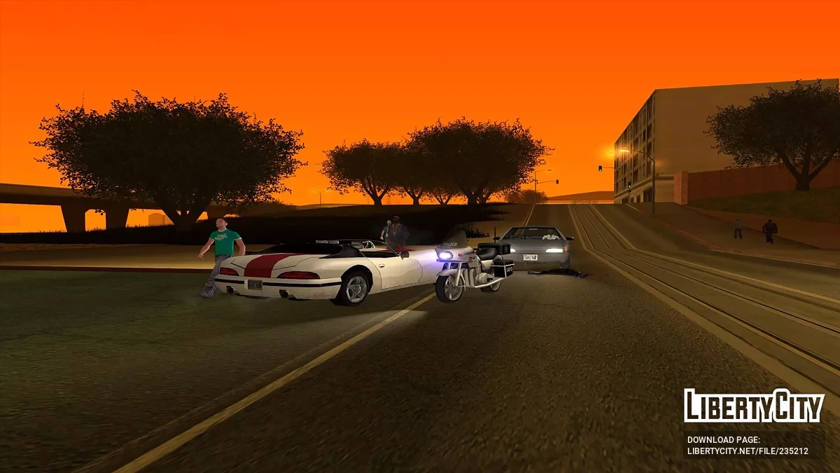 Штрафы за езду без света ночью + функции авто / GTA San Andreas