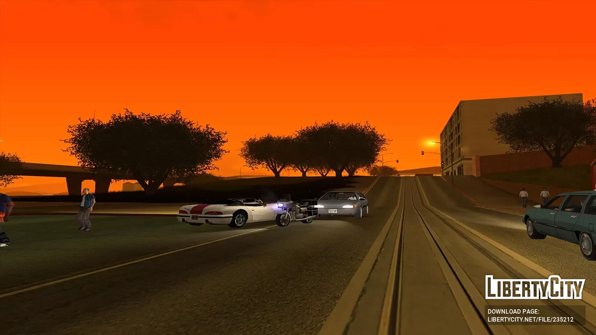 Штрафы за езду без света ночью + функции авто / GTA San Andreas