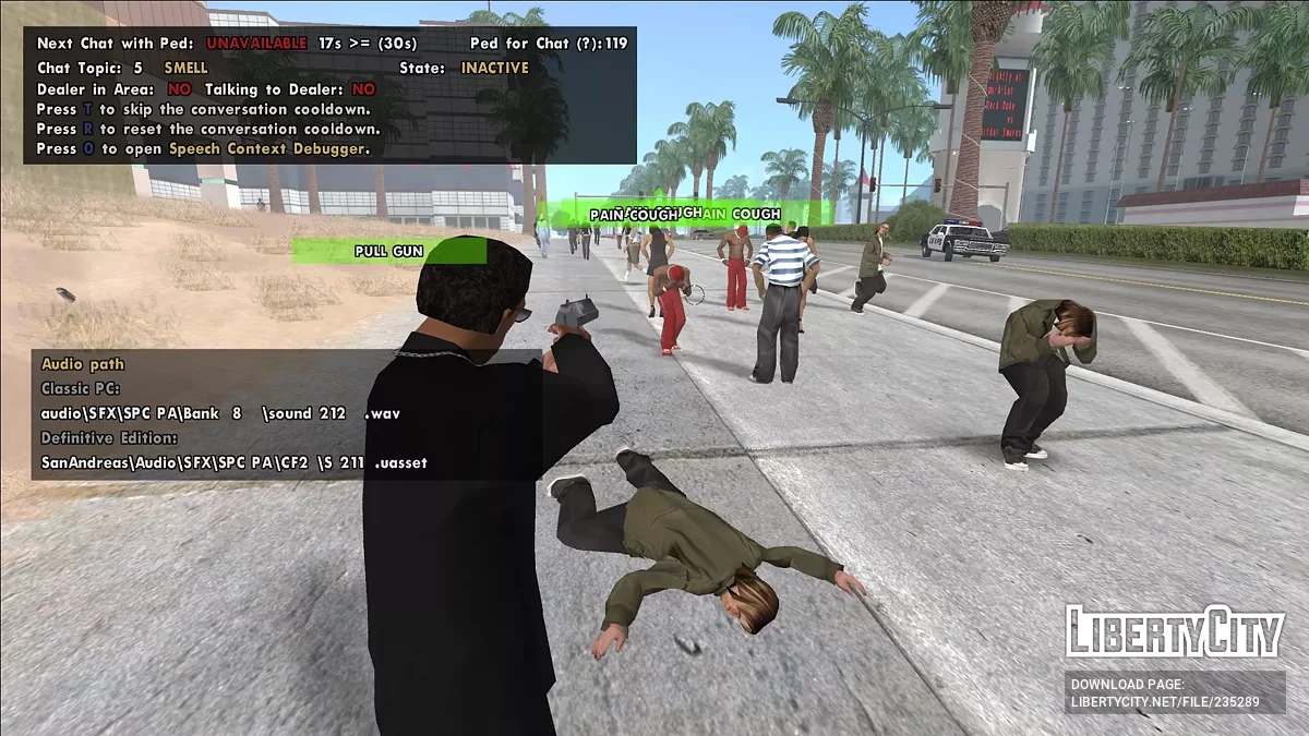 Отладчик контекста речи / GTA San Andreas