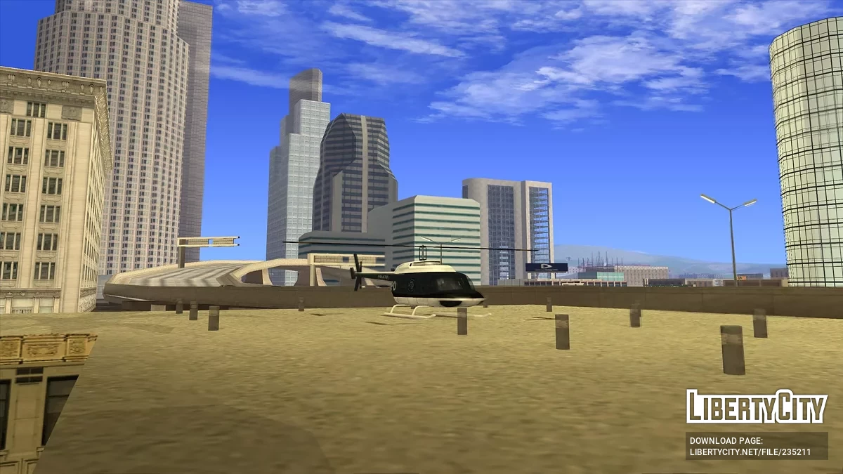 Вертолеты в департаментах полиции / GTA San Andreas