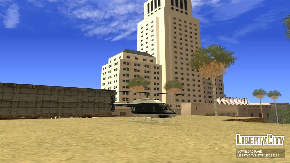 Вертолеты в департаментах полиции / GTA San Andreas