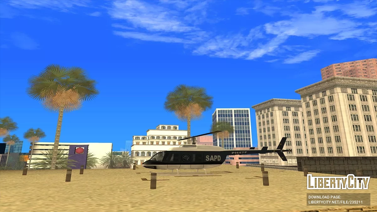 Вертолеты в департаментах полиции / GTA San Andreas