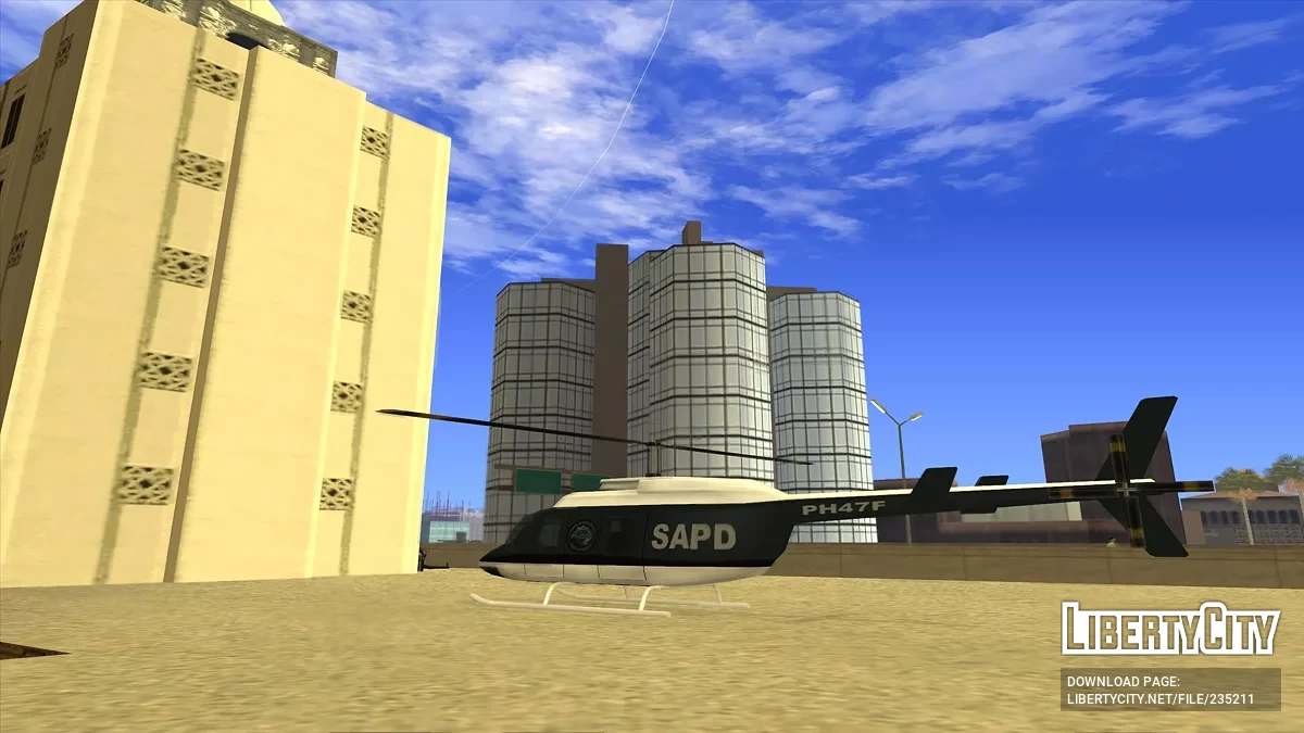 Вертолеты в департаментах полиции / GTA San Andreas