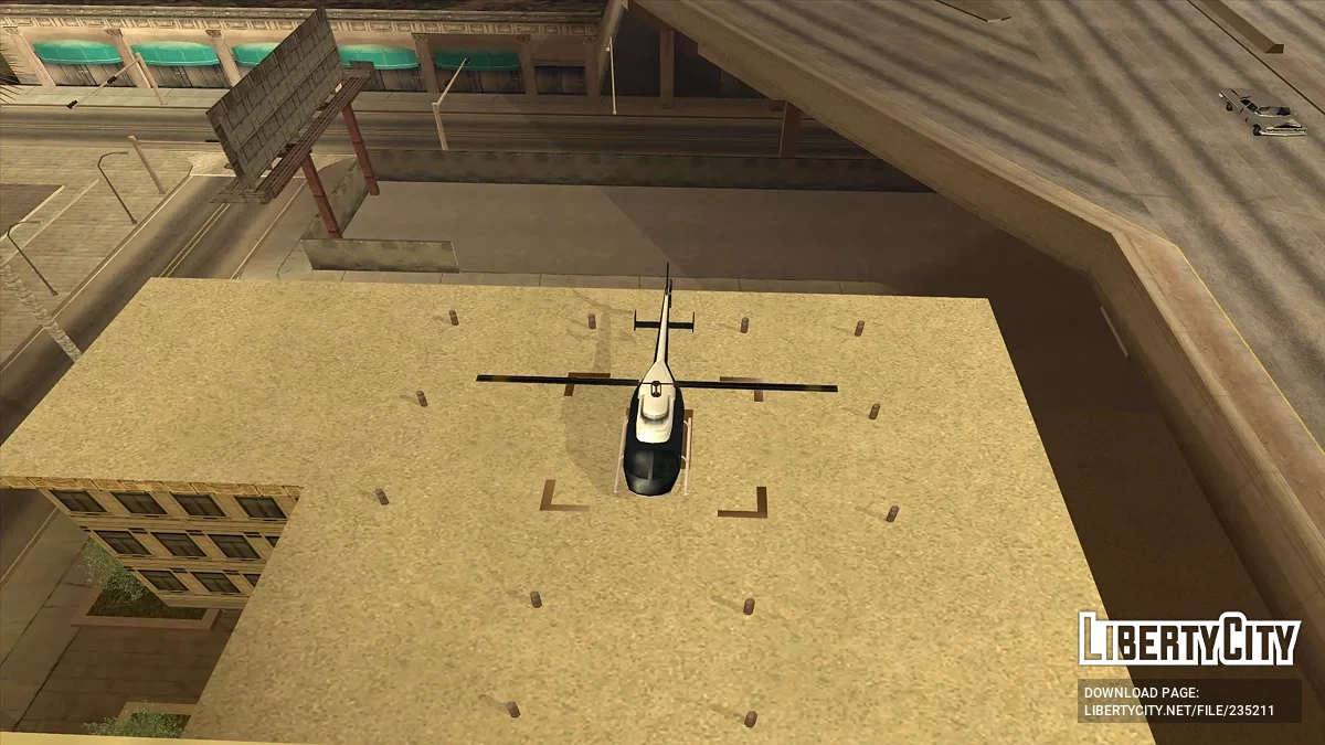 Вертолеты в департаментах полиции / GTA San Andreas