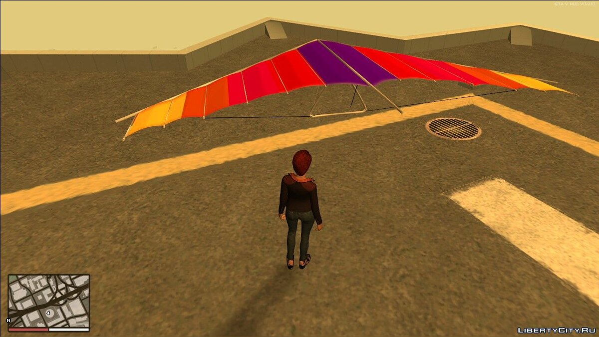 Hang Glider Mod - Дельтаплан для GTA San Andreas - Картинка #1