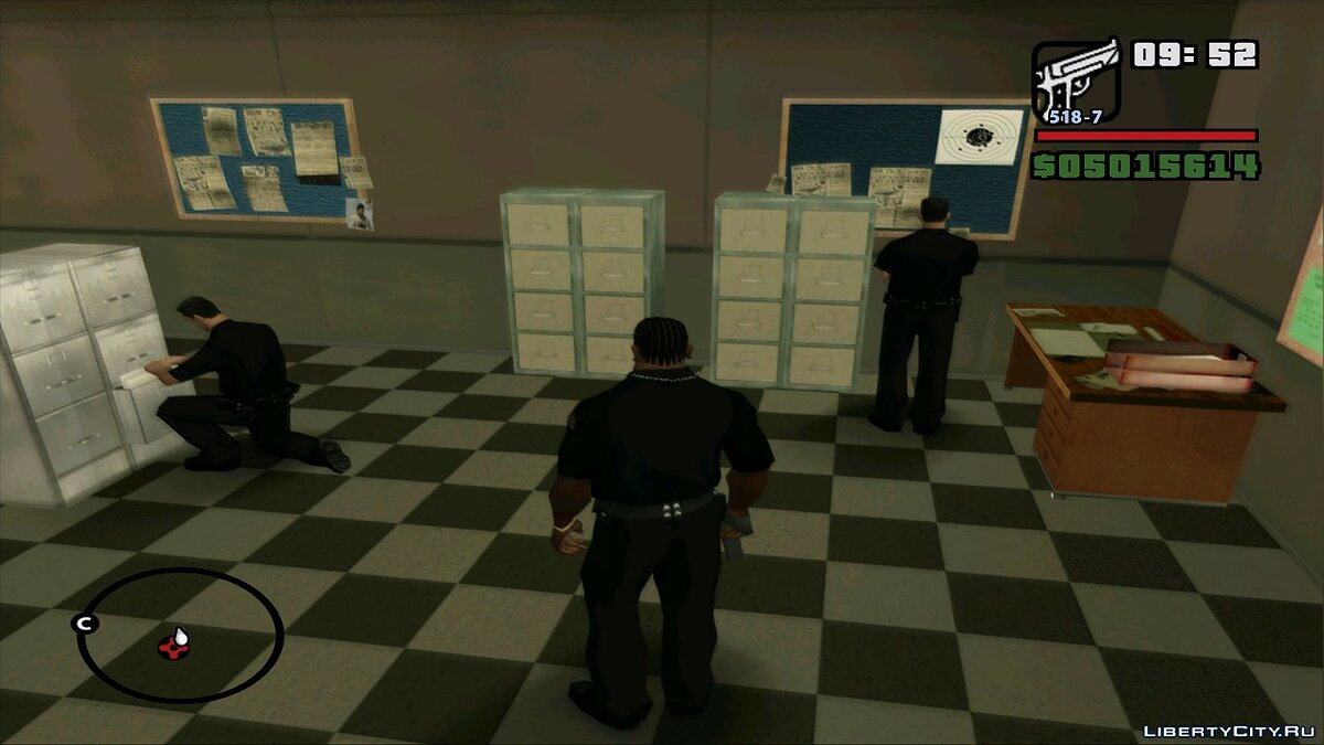 Фикс поведения копов в полицейских участках v1.1 для GTA San Andreas - Картинка #1