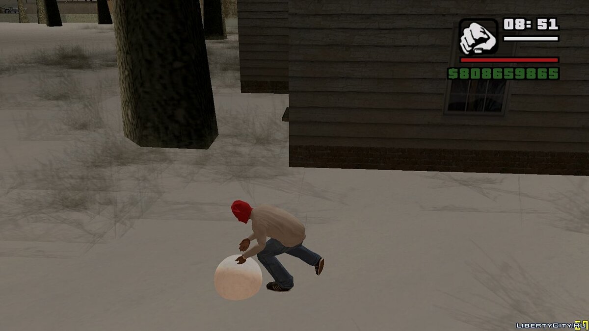 Слепить снеговика (sculp snowman для GTA) для GTA San Andreas - Картинка #3