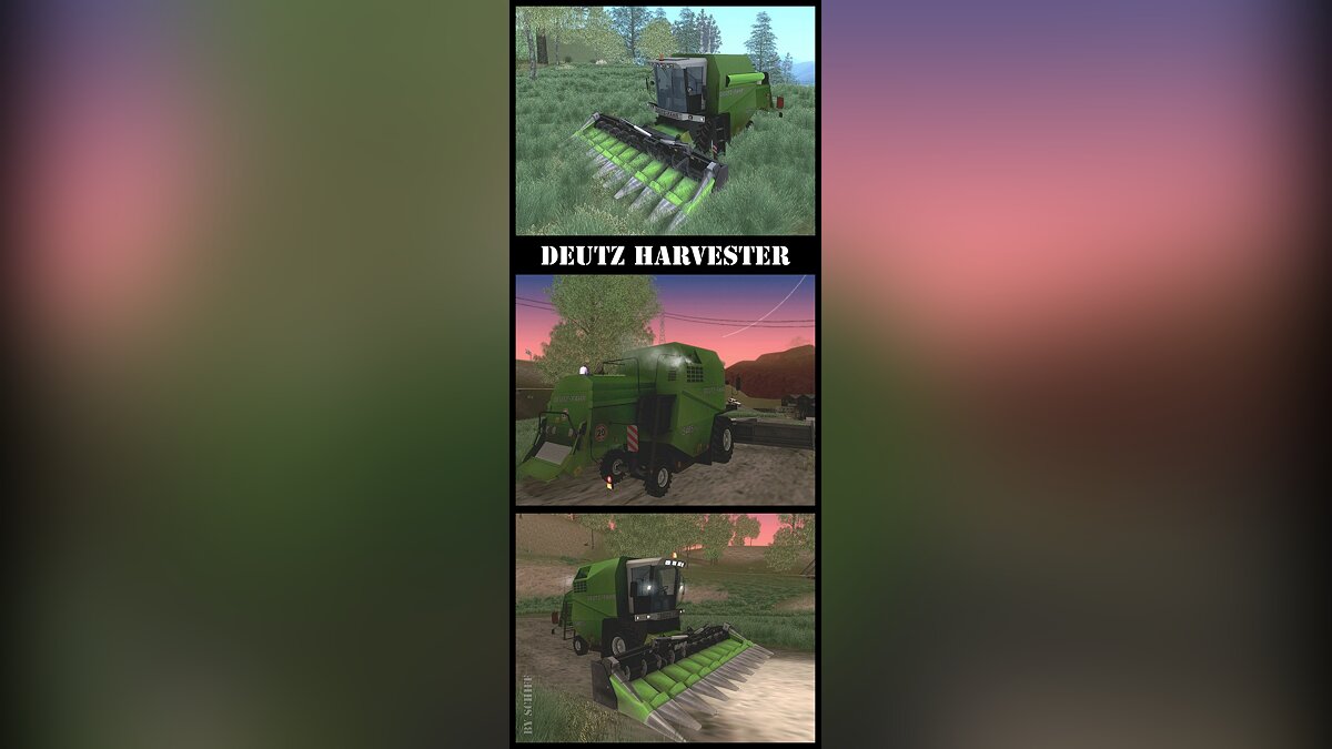 Deutz Harvester для GTA San Andreas - Картинка #1