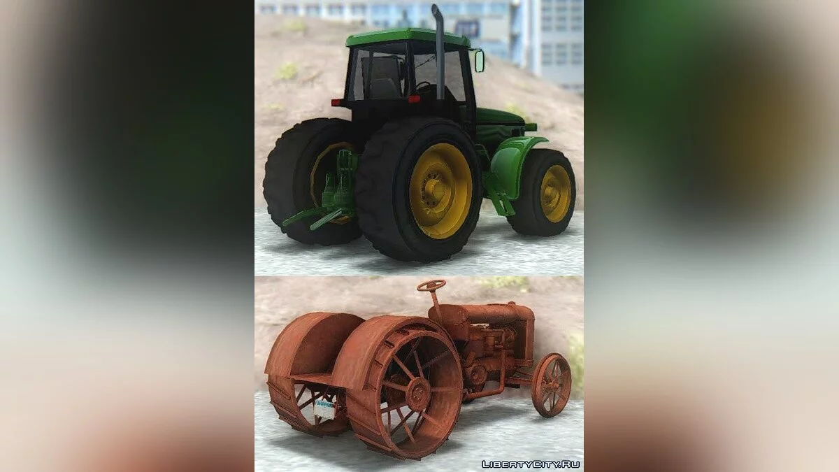 GTA V Stanley Fieldmaster & Tractor Worn / GTA San Andreas