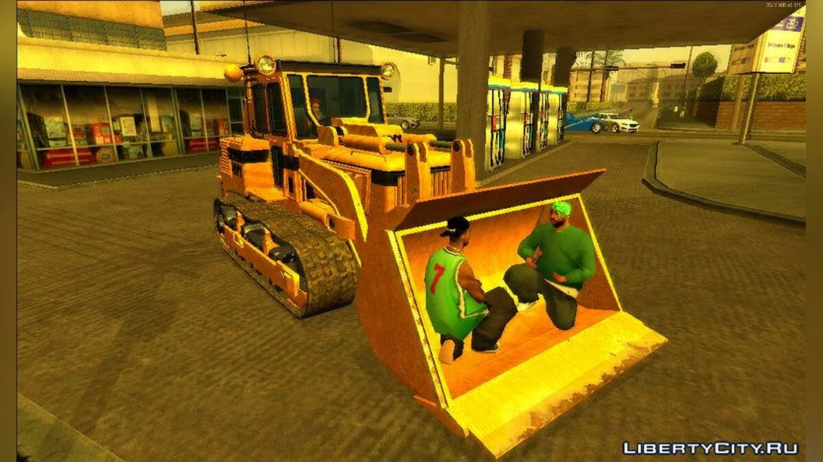 Бульдозер из GTA 5 / GTA San Andreas