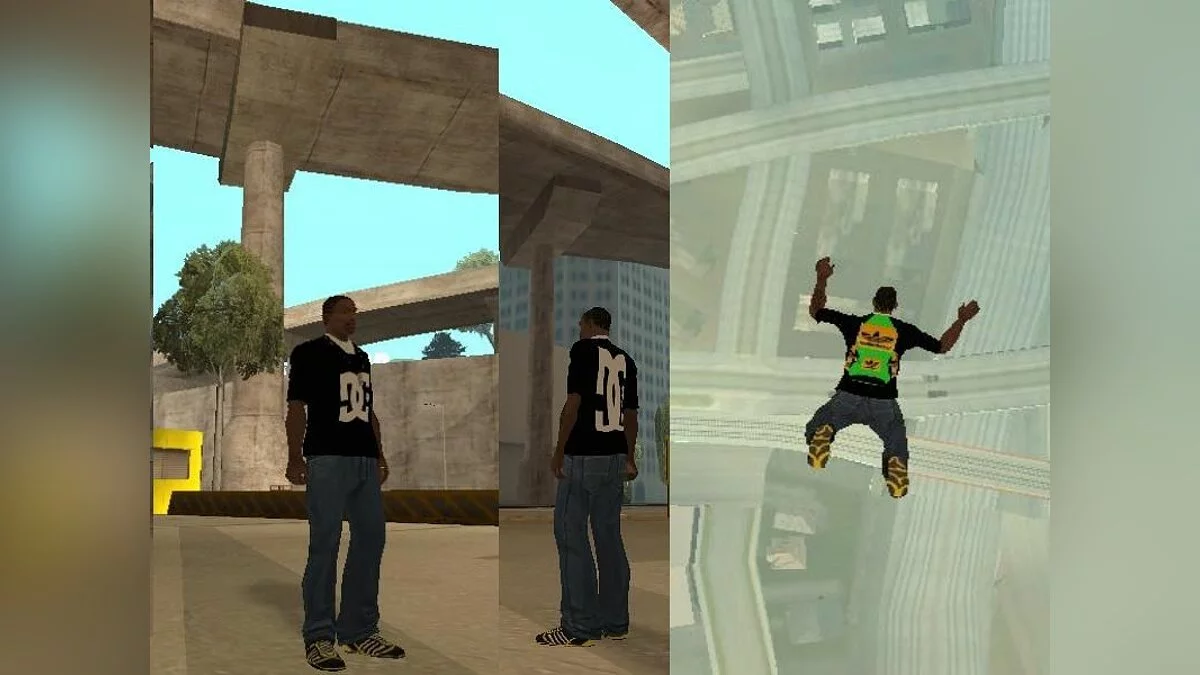 Футболка, ботинки и парашют / GTA San Andreas