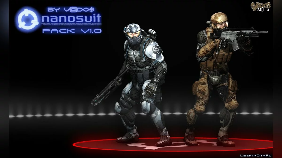 Crysis Nanosuit - сборник скинов / GTA San Andreas