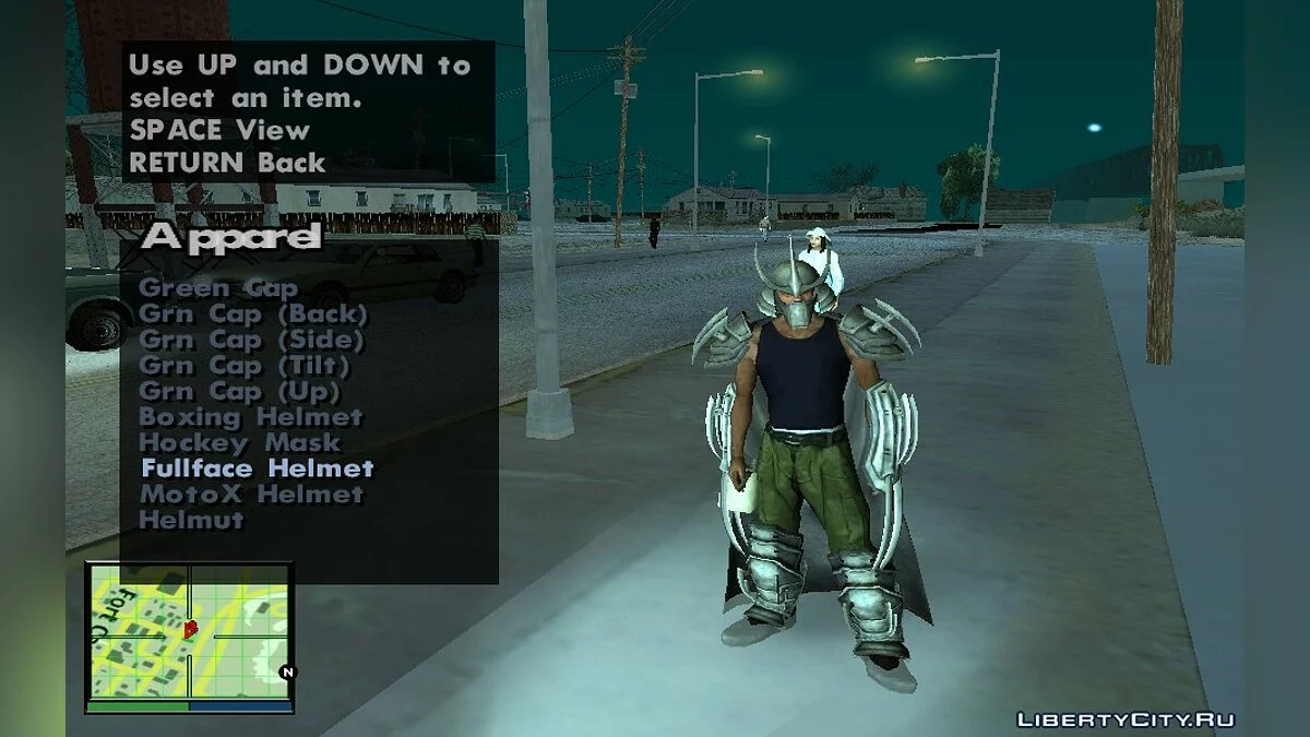Одежда Шреддера из игры TMNT OotS / GTA San Andreas