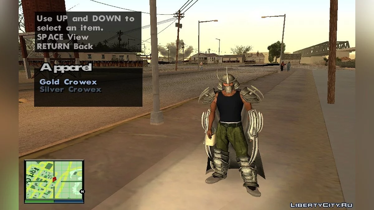 Одежда Шреддера из игры TMNT OotS / GTA San Andreas