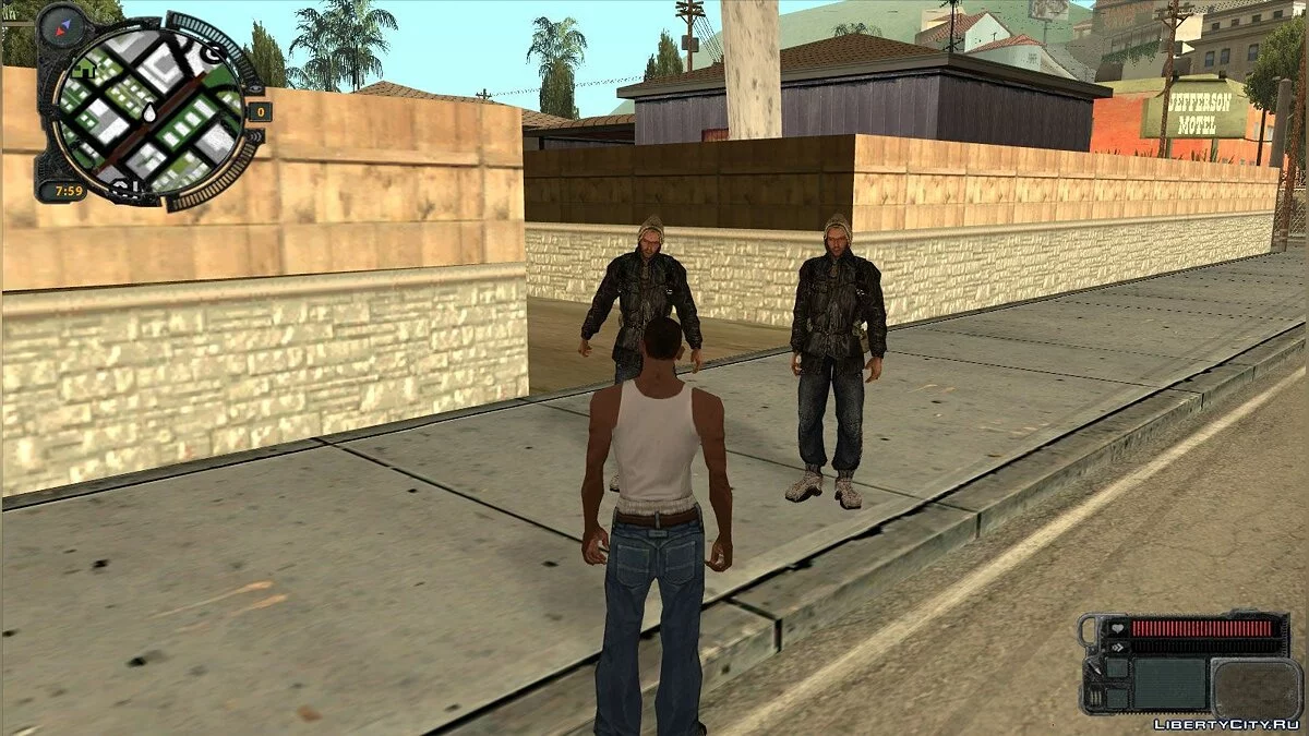 S.T.A.L.K.E.R ТЧ пак бандитов / GTA San Andreas