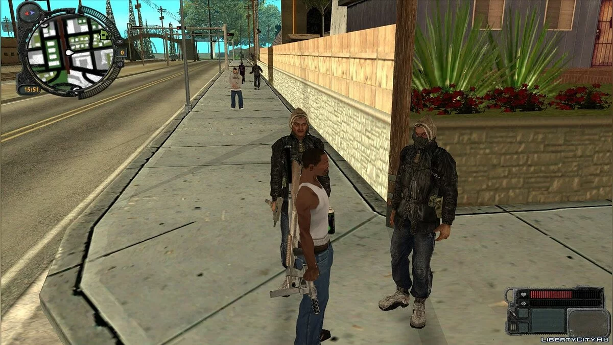 S.T.A.L.K.E.R ТЧ пак бандитов / GTA San Andreas