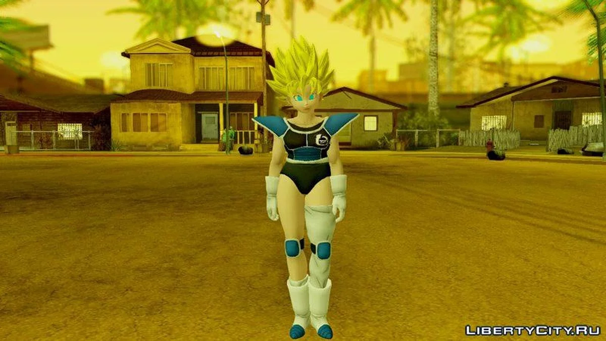 Dragon Ball Xenoverse 2 Female Saiyan Default Pack / GTA San Andreas