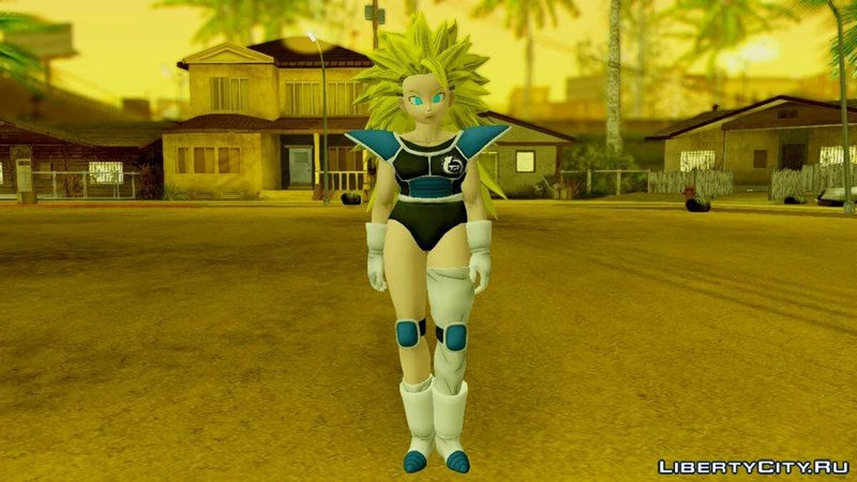 Dragon Ball Xenoverse 2 Female Saiyan Default Pack / GTA San Andreas
