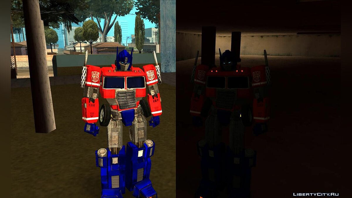 Скачать Optimus Prime Skin pack (V2.0) для GTA San Andreas