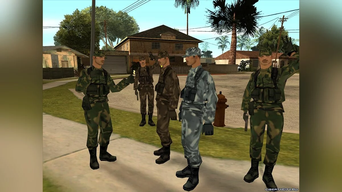 Сборник армейских скинов / GTA San Andreas