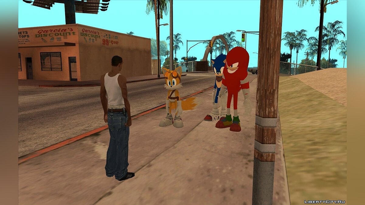 Скачать Sonic Boom Skins для GTA San Andreas