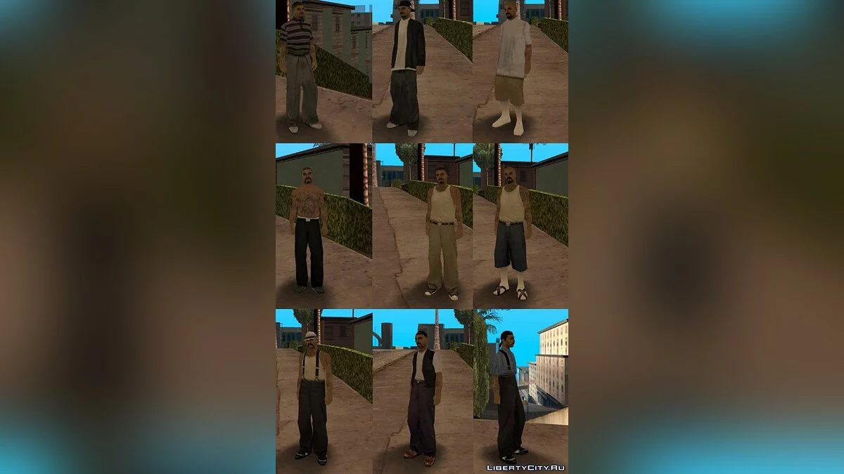 VLA, LSV, SFR - No Bandanas / GTA San Andreas