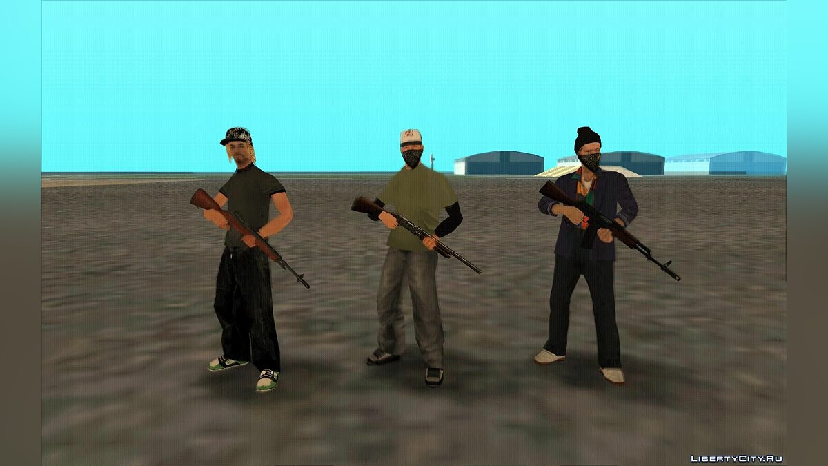 Скачать Bandits Skin Pack для GTA San Andreas