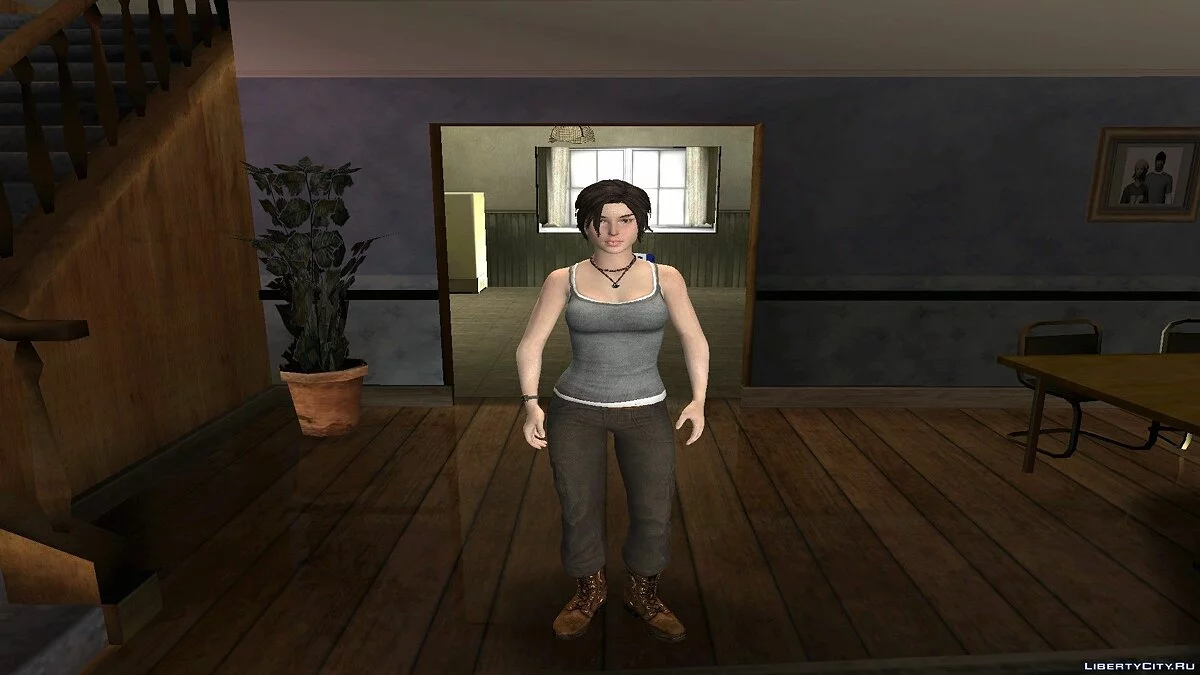 Лара Крофт из Tomb Raider 2013 / GTA San Andreas