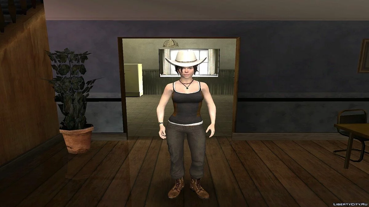 Лара Крофт из Tomb Raider 2013 / GTA San Andreas