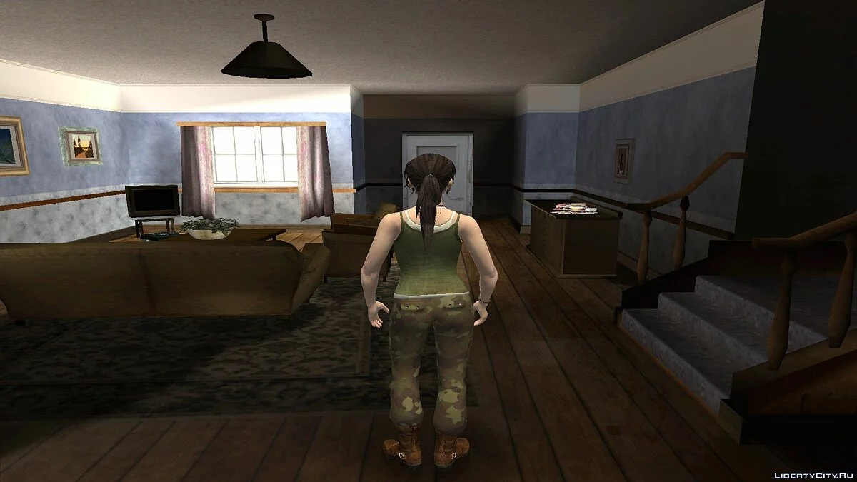 Лара Крофт из Tomb Raider 2013 / GTA San Andreas