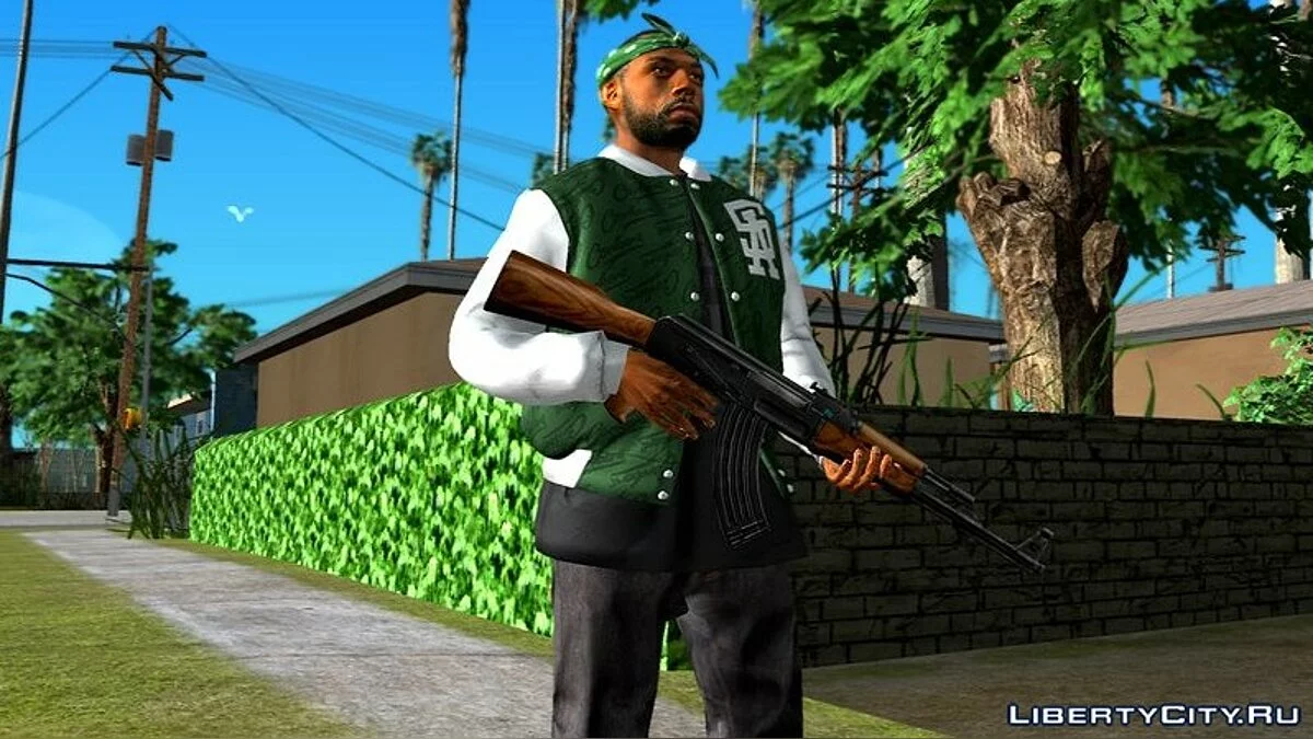 Члены банды Гроув Стрит из GTA 5 / GTA San Andreas