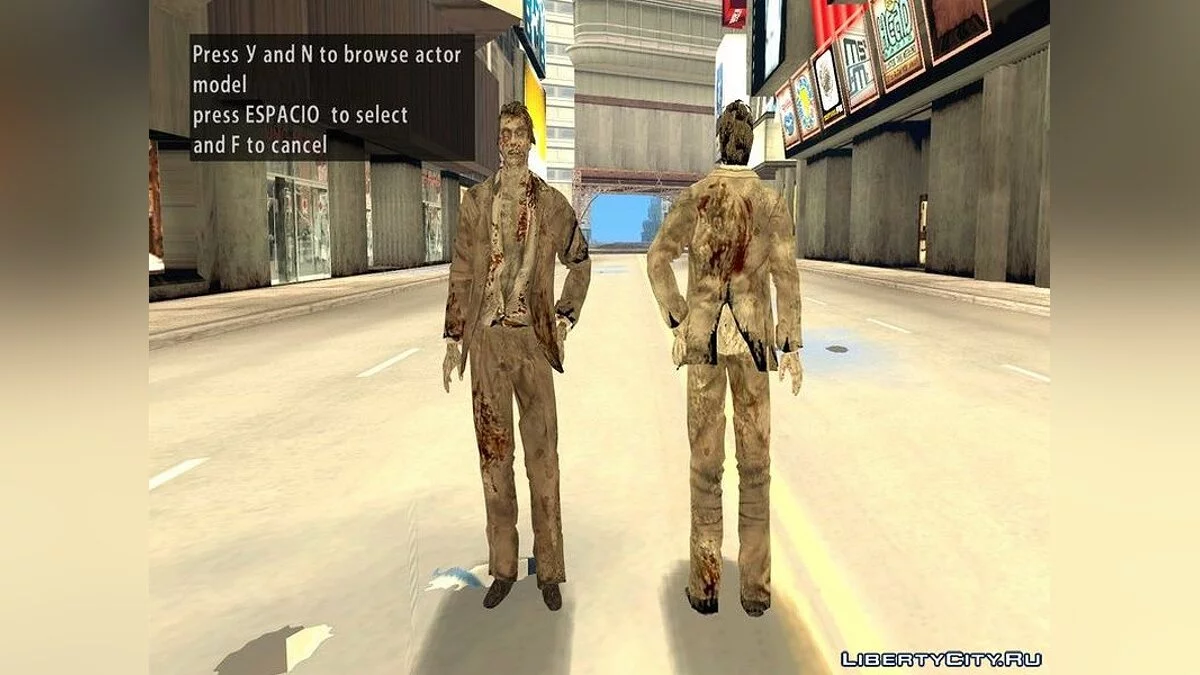 Сбрник зомби из игры Resident Evil Zero / GTA San Andreas